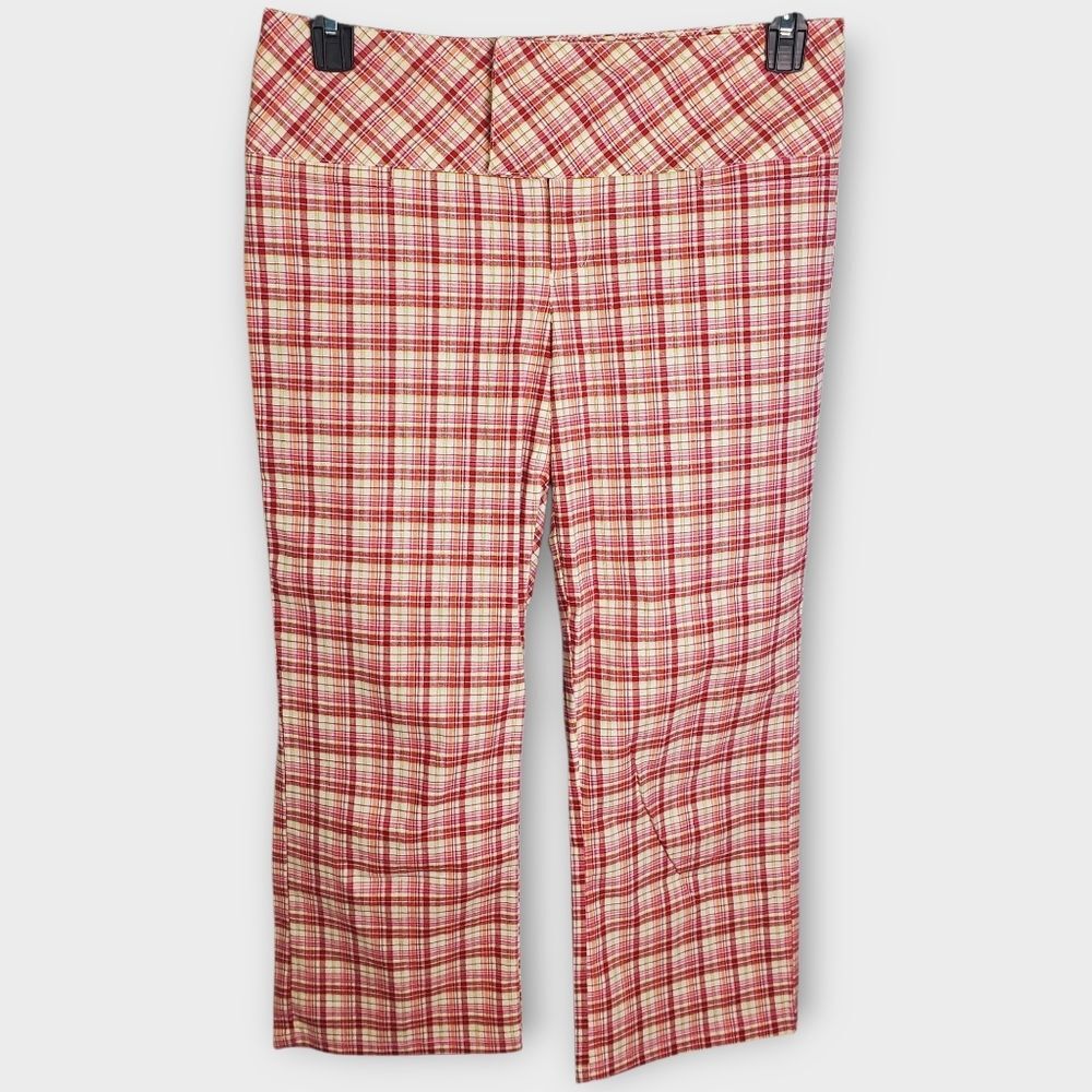 Vintage Y2K Tracy Evans Plaid Cropped Pants Size 11